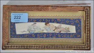 An unusual Chinese ivory slither painted