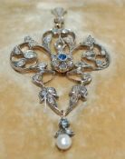 An early 20th century white metal Belle