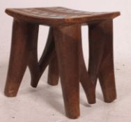 A small African Nupe tribal hardwood sto