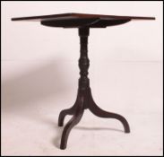 A Victorian mahogany tripod splayed leg