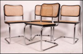 A set of 4 Habitat Italian 1970's black