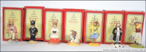 A collection of 7 Royal Doulton Bunnykin