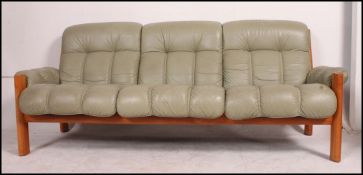 A superb vintage leather EKORNES STRESSL