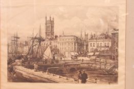 A 19th century large framed and glazed l