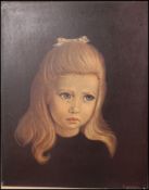 A retro print of a girl dating to the 19