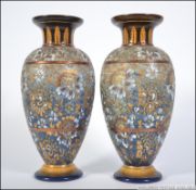 A Pair of Doulton Lambeth Art Nouveau st