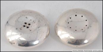 A pair of Danish Cohr sterling silver co