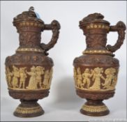 2 large plaster German / Continental bla