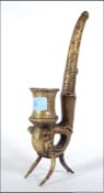 An unusual bronze / brass water pipe in