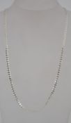 A silver belcher linked 925 necklace chain. Marked 925 to the clasp. Total weight 9.