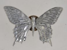 A signed vintage figural brooch pin of a butterfly. Signed A R Brown. Measures 4.5cms.