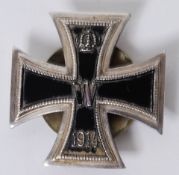 IRON CROSS: A German Nazi WWI Iron Cross, 1st Class. Complete with screwing back plate.