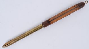 NEGRETTI & ZAMBRA: An early 20th century Negretti & Zambra thermometer / measure.
