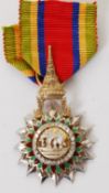 ORDER OF THE CROWN: Early 20th century issue Thai order. Order Of The Crown.