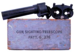 GUN SIGHTING TELESCOPE: An original Naval Gun Sighting Telescope, No.G376. Within the original case.