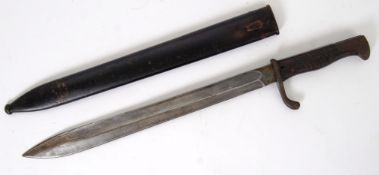 BAYONET: A First World War WWI German Mauser bayonet, the blade stamped for Horster, Solingen.