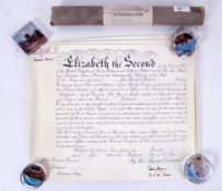 CERTIFICATES: A collection of three military related certificates,