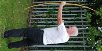 LONGBOW: An original Richard Head medieval style longbow.