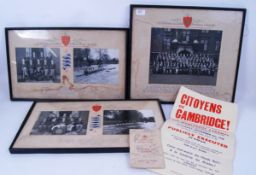 CAMBRIDGE: A collection of interesting c1940's Cambridge College related items.