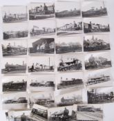 RAILWAY PHOTOGRAPHS: A good collection of what appear to be candid or press photographs of vintage