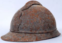 BELGIAN HELMET: An original First World War WWI Belgian uniform helmet,