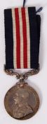 MILITARY MEDAL: An original First World War WWI Military Medal,