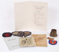 EPHEMERA: A collection of interesting military related ephemera to include Polish Air Force 1940