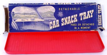 VINTAGE CAR SNACK TRAY: A rare Tudor Rose made 1960's plastic ' Car Snack Tray .