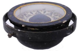 COMPASS: An early 20th century / late 19th century gimball ships compass made by Henry Hughes &