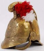 FIREMAN'S HELMET: An antique French Fireman's helmet,