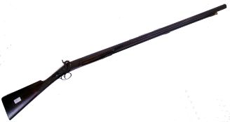 SMITHS RIFLE: An antique 19th century Smiths percussion cap sporting rifle.