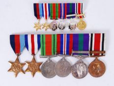 MEDAL GROUP: An interesting medal group, relating to a Hubert R Britton Dvr 14301878,