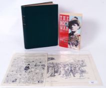 BOER WAR: A collection of Boer War ephemera to include antique Punch Magazine cartoon cuttings,