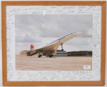 CONCORDE: An original 1970's Concorde framed and glazed print,
