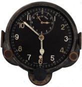 SMITHS MKIII COCKPIT CLOCK: A rare Smiths MkIII early Spitfire (or similar) cockpit clock,