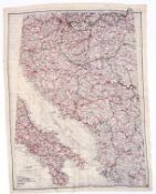 MAP: An original WWII era Second World War silk map,
