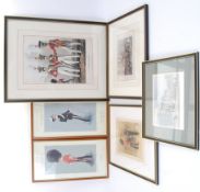 MILITARY PRINTS: A collection of antique and 20th century military interest and related prints.