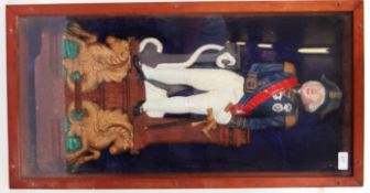 NELSON: An unusual large 20th century cast iron mascot / wall plaque of Admiral Nelson.