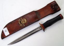 DAGGER: An unusual 20th century likely WWII era military style dagger.