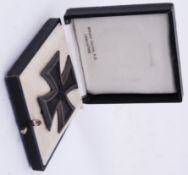 FIRST CLASS IRON CROSS: A Second World War WWII Nazi German Iron Cross medal, first class.