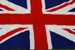 UNION FLAG: A Union Jack Flag (titled ' Union Jack ' naval flag. Large. 125cm x 246cm.