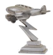 APPRENTICE PIECE PLANE: An original vintage WWII Second World War era apprentice piece metal model