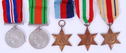 WWII MEDAL GROUP: A Second World War WWII medal group comprising of War Medal, Defence Medal,