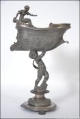 A Victorian silverplate centre piece.