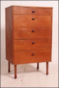 A Danish teak 1970's retro chest of drawers.