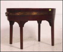 A mahogany and brass bound lead lined drinks celerette - nice bucket.