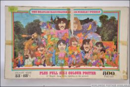The Beatles Illustrated Lyrics 800 Piece Jigsaw Puzzle by Philmar.