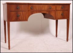 A good regency style mahogany and leather inlaid sideboard.