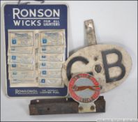 A Ronson ' Wicks for all lighters ' countertop point of sale card with the wicks intact together