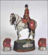 A scratch built model of Her Majestys Lifeguard mounted horse with the Household cavalry made for